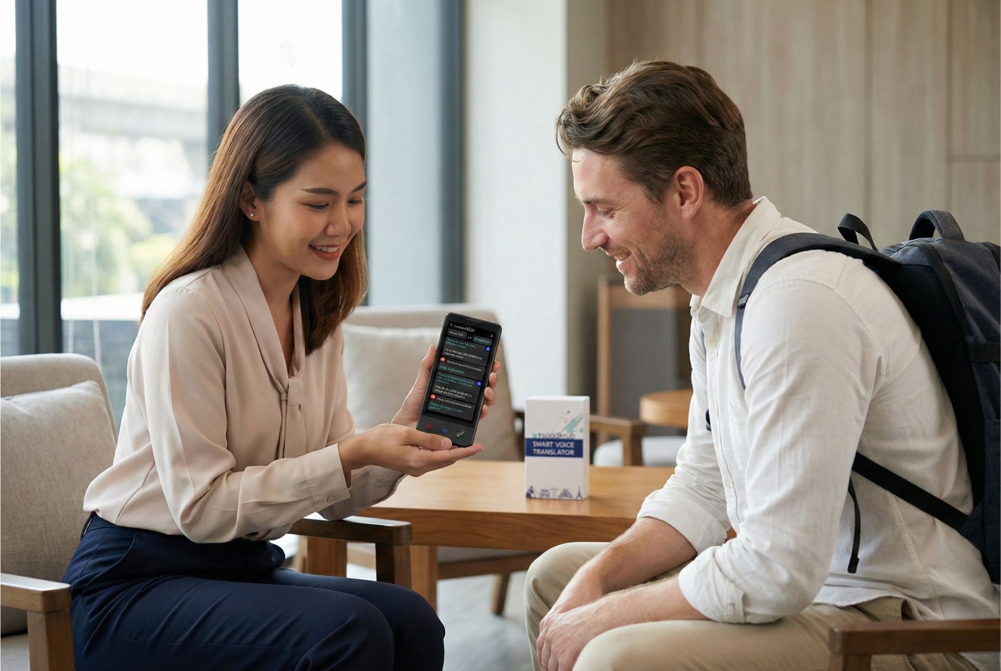 ใช้งาน WSK0124 แปลภาษากับชาวต่างชาติ